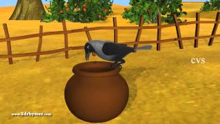 Ek Kauwa Pyaasa tha Poem  3D Animation Hindi Nursery Rhymes for Children with Lyrics [upl. by Evelyn929]