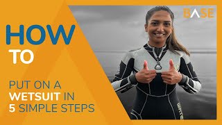 How To Put On A Wetsuit In 5 Simple Steps [upl. by Eilyac]