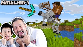 MINECRAFT İSKELET ATIM OLDU ÖLÜMSÜZLÜK KILICI BULDUK  MINECRAFT OYNUYORUZ [upl. by Ilhsa]