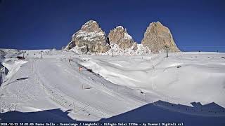 LIVE Sassolungo  Langkofel  Passo Sella Dolomites [upl. by Namijneb]