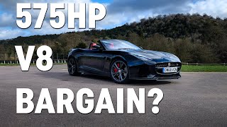 Jaguar FType SVR convertible review – is it a halfprice bargain [upl. by Ahsikad]