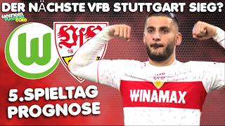 Nächster VfB Stuttgart Sieg  Wolfsburg  Stuttgart 5 Spieltag  Prognose [upl. by Tibbs51]