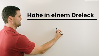 Höhe in einem Dreieck  Mathe by Daniel Jung [upl. by Eittap]