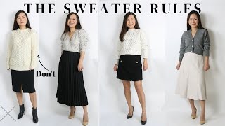 The 4 Sweater Styling Rules Everyone should Learn Once and for All [upl. by Llenreb]