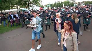 World Champions 2017  Inveraray amp District Pipe Band March Off after the Finale [upl. by Hgielyak]