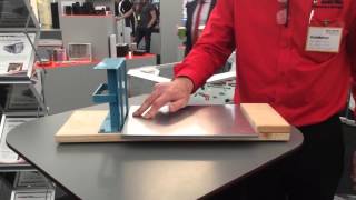 Metal Sheet Fanner demo at Southern Manufacturing [upl. by Anirtac]