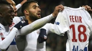 FEKIR sa célébration qui à fait déborder le chaudron Messi Ronaldo Nabil OL 50 ASSE 2017 [upl. by Piwowar538]