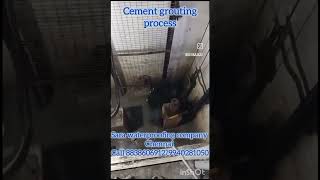 Cement grouting process [upl. by Leanatan]