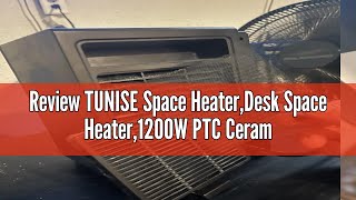 Review TUNISE Space HeaterDesk Space Heater1200W PTC Ceramic Heater with 2 Modes26h TimerTipOv [upl. by Drud]