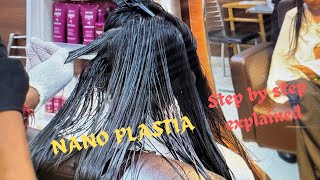 Everything you should know about Nanoplastia Hair Treatment  step by step hairtreatment Haircare [upl. by Gschu]