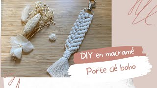 DIY porte clé en macramé  Easy macrame keychain  macramé tutorial [upl. by Areikahs165]