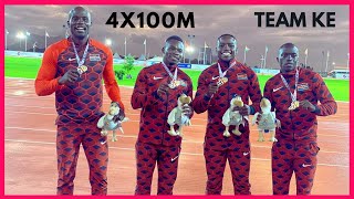 Kenya Wins 4x100M RELAY SFINAL BronzeAfrican GAMES [upl. by Niras]