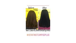 RAMBUT JADI BADAI amp LURUS ALAMI DENGAN KERATIN GAK KAKU NYOBAIN KERATIN STEAMPOD PLUS [upl. by Notsirhc375]