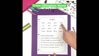 The Orton Gillingham approach  Simple to Complex word lists and sentences to read and spell [upl. by Anerhs]