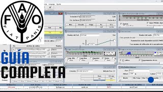 Tutorial CROPWAT  ¿Cómo hacer un calendario de riego [upl. by Nad]