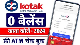 Kotak Mahindra Bank Account Open Zero Balance  Kotak811 Savings Account Opening Online [upl. by Ylrbmik573]