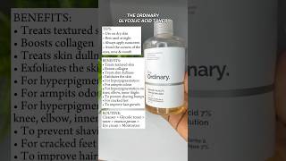 The Ordinary Glycolic acid toner glycolicacid skincareshorts bestskincare skincareaddict [upl. by Rabush25]