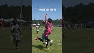 When you never let go…🔥🏈 insanecatch flagfootball footballhighlights macspannv [upl. by Rieth267]