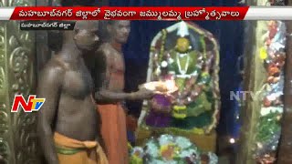 Large Number of Devotees Celebrate Jammulamma Brahmotsavalu in Mahaboob Nagar [upl. by Thurlough]