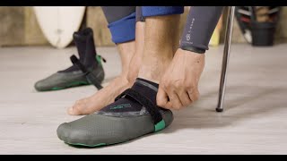 How to put on wetsuit boots [upl. by Yhtrod]