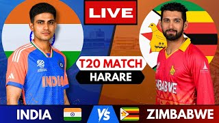 🔴 Live IND vs ZIM 1st T20  INDIA vs Zimbabwe Live cricket match Today  Live Score amp Commentary [upl. by Nichole]