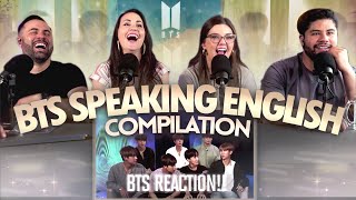 quotBTS Speaking English Compilationquot Reaction  This was fun Were impressed 😂  Couples React [upl. by Towers]