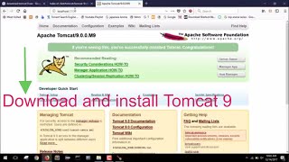 How to download and install Tomcat 9 on windows [upl. by Annagroeg746]