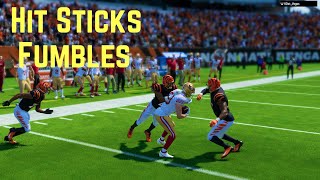 Madden 24 Hit Stick Fumbles And Biggest Hits Highlight Compilation [upl. by Wulfe676]