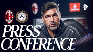 Coach Fonsecas press conference ahead of AC Milan v Udinese [upl. by Allys554]