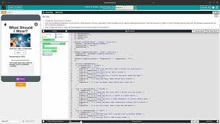 What Should I Wear  Decision making app on codeorg [upl. by Htomit]
