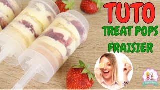 ♡• RECETTE TREAT POPS FRAISIER •♡ [upl. by Neerol]