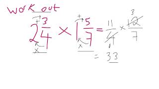 Multiplying Mixed Frac KS2 MATHS SATS KS3 GCSE 91 Maths Higher and Foundation OCR AQA EDEXCEL gcse [upl. by Oirasan677]