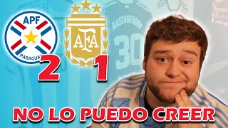 Paraguay 2 Argentina 1  Reacción de un Hincha Argentino  Eliminatorias Sudamericanas [upl. by Aikyt]