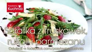 Sałatka z truskawek z rukolą i parmezanem 🍓 🥗  Dorota Kamińska [upl. by Dulla]