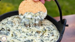 Easy Appetizers Spinach and Artichoke Dip Recipe  Natashas Kitchen [upl. by Avra]