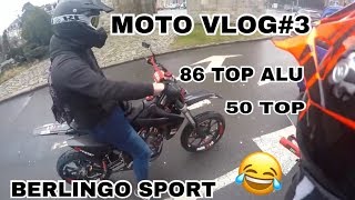 MOTO VLOG3 KIT 50 TOP  86 TOP ALU  BERLINGO [upl. by Amelia]