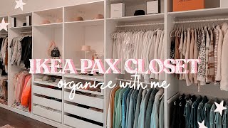 Ikea Pax Wardrobe System  Closet Tour  Organization 2021 [upl. by Mchenry304]