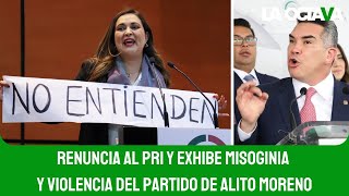 PRI PIERDE UNA SENADORA en PARTIDO de ALITO YA NO SE ESCUCHA ACUSA la EXPRIISTA [upl. by Ysnat]