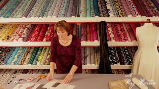 May Martin talks about Duchess Satin with Fabric Land [upl. by Joe]