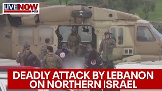 IsraelHamas war Lebanon launches at Israel 1 killed and others injured  LiveNOW from FOX [upl. by Maharba407]