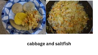 CabbageampSaltfish POPULAR JAMAICAN DISH [upl. by Siroled93]