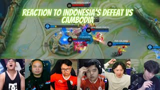 Streamers Reaction to Team Indonesias Defeat against Home Team Cambodia in Sea Games MLBB [upl. by Germayne]