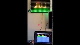 WS2812 LED panel arduino jinx Spectrum Analyzer [upl. by Kinom646]