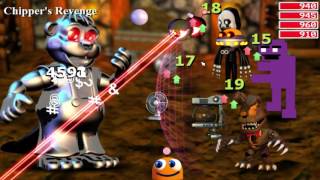 FNaF World Update 2  Chippers Revenge Slasher Strategy [upl. by Nasus75]