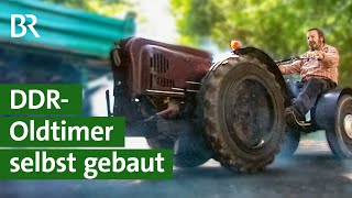 Die „Benzinkuh“ selbst gebaute Traktor DDR Oldtimer Marke Eigenbau  Unser Land  BR Fernsehen [upl. by Nooj]