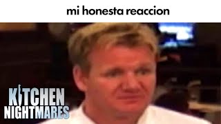 gordon is so brave for tasting these  Kitchen Nightmares  Gordon Ramsay [upl. by Nednil492]