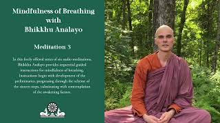 Mindfulness of Breathing  Meditation 3 [upl. by Aneehta]