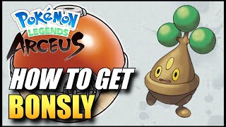 Pokemon Legends Arceus  How To Get Bonsly  Bonsly Location [upl. by Griseldis]