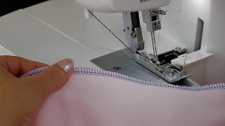 BERNINA Overlocker L 460  L 450 Einfädeln und nähen 4Faden Overlock [upl. by Wardle107]