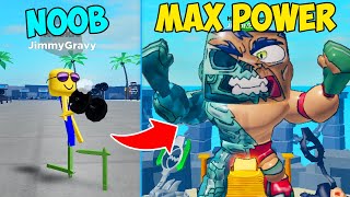 RICH NOOB BECAME THE STRONGEST GOT MAX SIZE amp MUSCLES  Roblox Muscle Legends [upl. by Dyan]